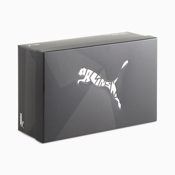 Tacos de fútbol para terreno firme y artificial para hombre PUMA x ORLINSKI FUTURE 7 ULTIMATE, PUMA Black-PUMA Silver-Dark Amethyst-Sun Stream, extralarge