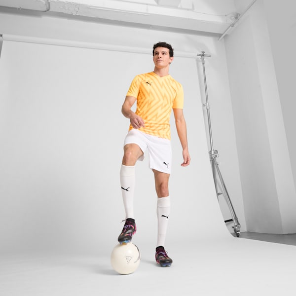 Tacos de fútbol para terreno firme y artificial para hombre PUMA x ORLINSKI FUTURE 7 ULTIMATE, PUMA Black-PUMA Silver-Dark Amethyst-Sun Stream, extralarge