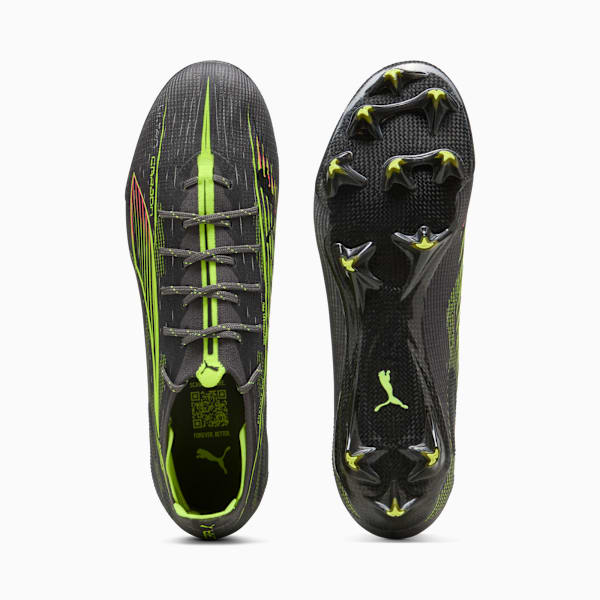 ULTRA 5 CARBON Firm Ground Men's Soccer Cleats, Matte Aged Silver-Yellow Alert-Sun Struck, extralarge