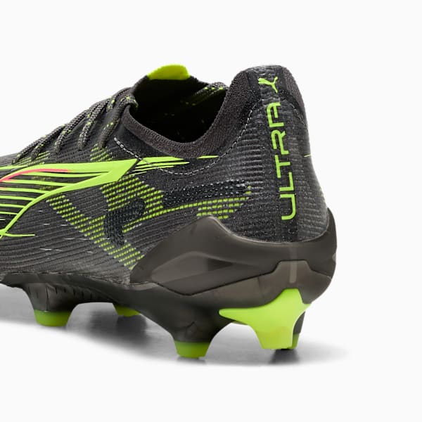 Tacos de fútbol para mujer ULTRA 5 ULTIMATE BRILLIANCE suelo firme, Matte Aged Silver-Yellow Alert-Sun Struck, extralarge