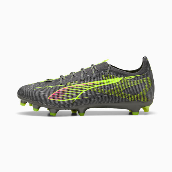 ULTRA 5 PRO Firm Ground/Artificial Ground Men's Soccer Cleats, Matte Aged Silver-Yellow Alert-Sun Struck, extralarge