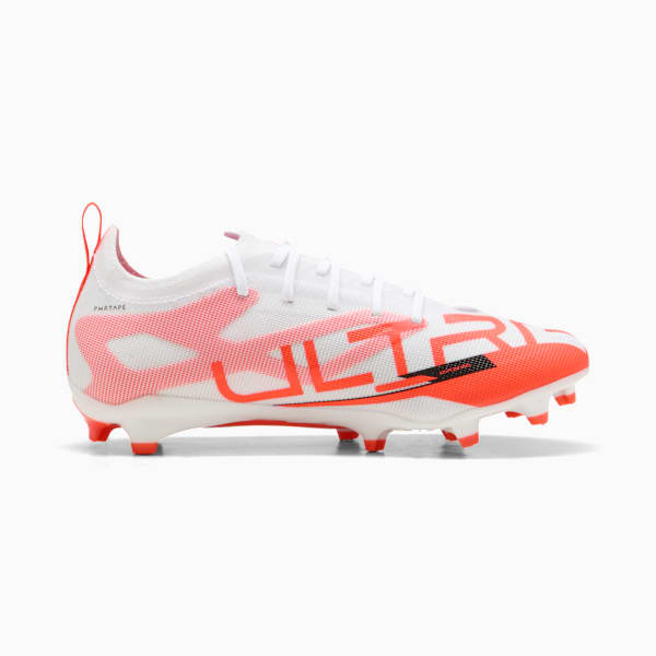 ULTRA 5 PRO FG/AG Football Boots Youth, PUMA White-PUMA Black-Glowing Red, extralarge
