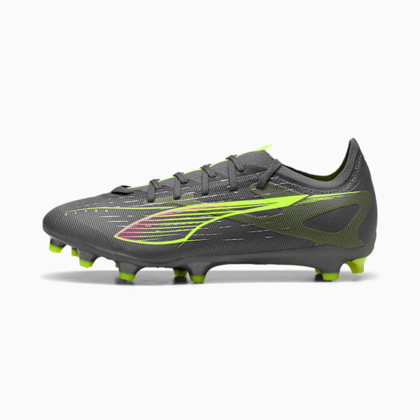ULTRA 5 MATCH FG/AG Football Boots Unisex, Matte Aged Silver-Yellow Alert-Puma Aged Silver, extralarge-GBR
