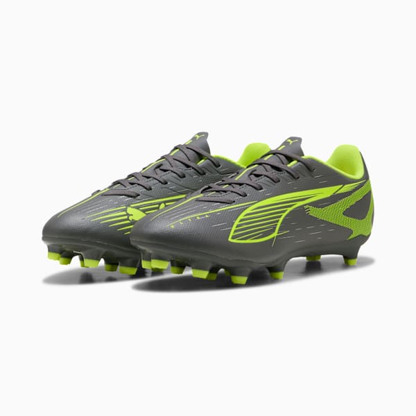 ULTRA 5 PLAY FG/AG Football Boots Unisex, Matte Aged Silver-Yellow Alert-Puma Aged Silver, extralarge-GBR