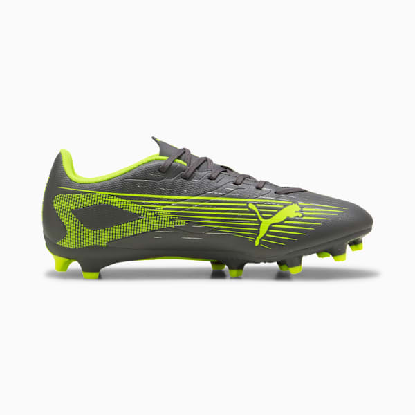 ULTRA 5 PLAY FG/AG Football Boots, Matte Aged Silver-Yellow Alert-Puma Aged Silver, extralarge