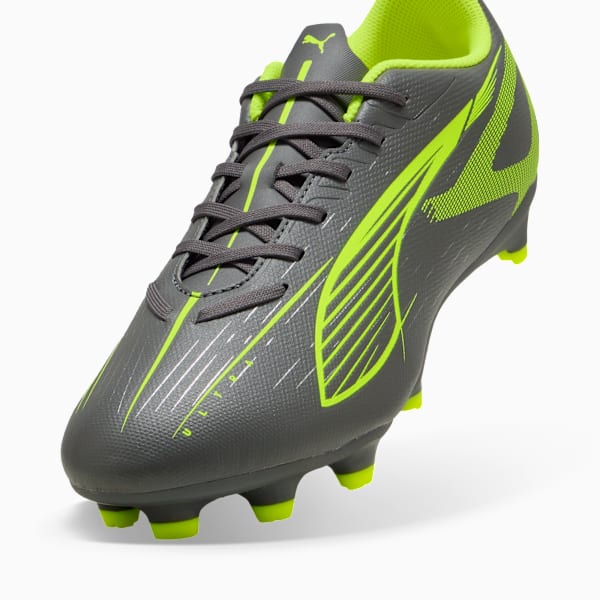 ULTRA 5 PLAY FG/AG Football Boots Unisex, Matte Aged Silver-Yellow Alert-Puma Aged Silver, extralarge-GBR