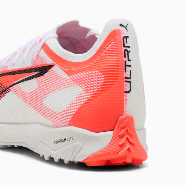 ULTRA 5 PRO CAGE Men's Soccer Cleats, PUMA White-PUMA Black-Glowing Red, extralarge