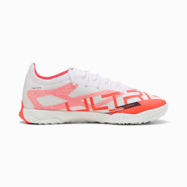 ULTRA 5 PRO CAGE Men's Soccer Cleats, PUMA White-PUMA Black-Glowing Red, extralarge