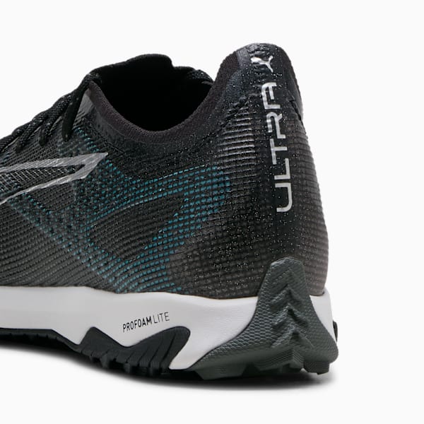 Tacos de fútbol ULTRA 5 PLAY CAGE, PUMA Black-PUMA Silver-Bright Aqua, extralarge