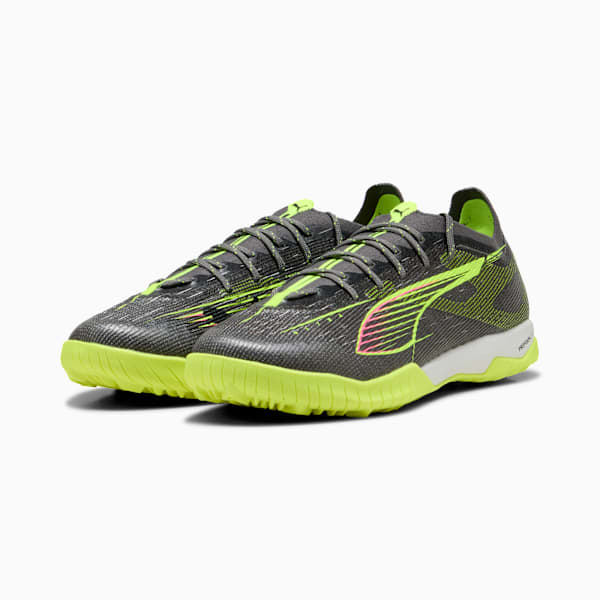 ULTRA 5 PRO CAGE Men's Soccer Cleats, Matte Aged Silver-Yellow Alert-Sun Struck, extralarge