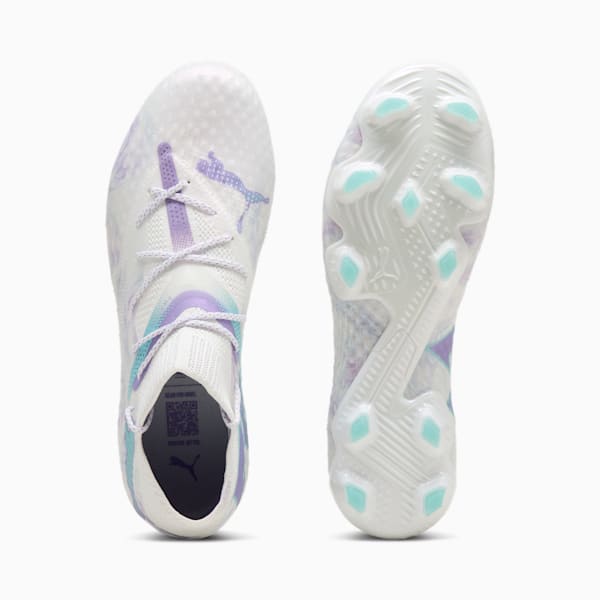 Tacos de fútbol para mujer FUTURE 7 ULTIMATE BL Firm Ground/Artificial Ground, PUMA White-PUMA Black-Spring Lavender, extralarge