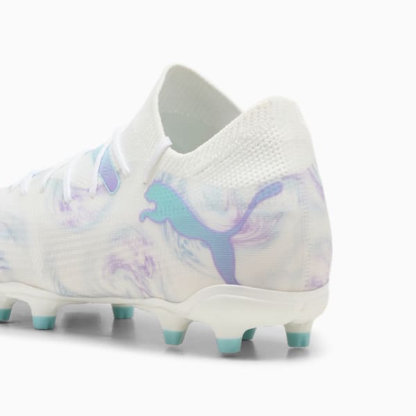 Tacos de fútbol para mujer FUTURE 7 ULTIMATE BL Firm Ground/Artificial Ground, PUMA White-PUMA Black-Spring Lavender, extralarge