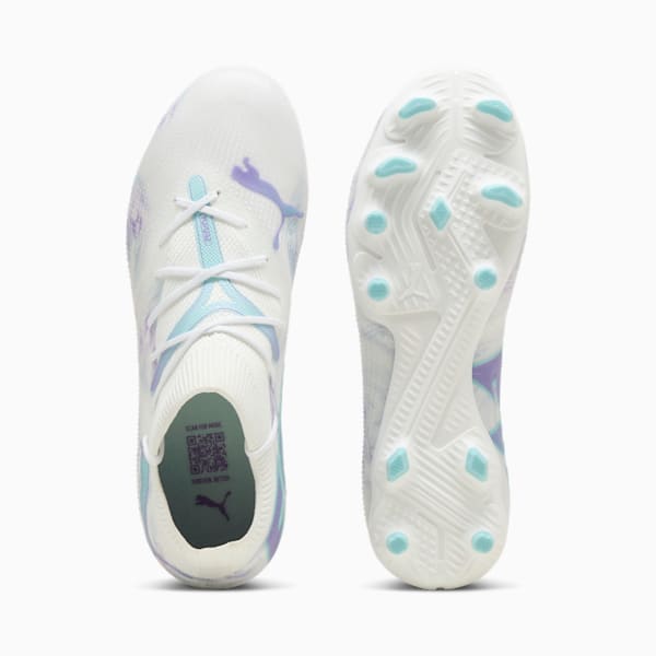 Tacos de fútbol para mujer FUTURE 7 ULTIMATE BL Firm Ground/Artificial Ground, PUMA White-PUMA Black-Spring Lavender, extralarge
