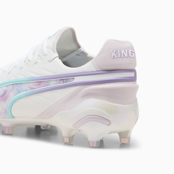 ウィメンズ キング アルティメット ブリリアンス FG/AG サッカースパイク, PUMA White-PUMA Black-Spring Lavender, extralarge-JPN