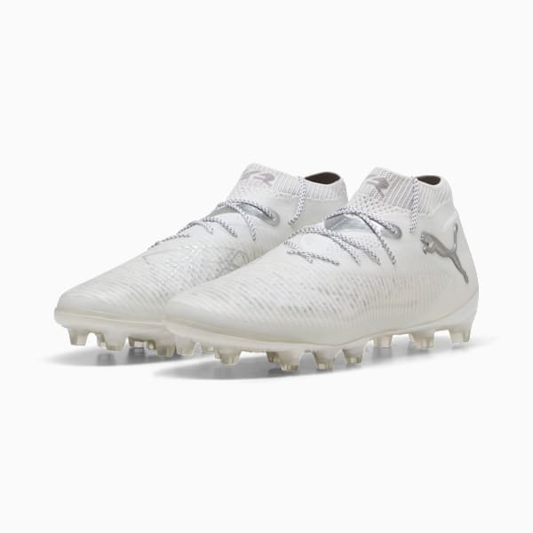 メンズ フューチャー 8 アルティメット AG サッカー スパイク, PUMA White-Matte Silver, extralarge-JPN
