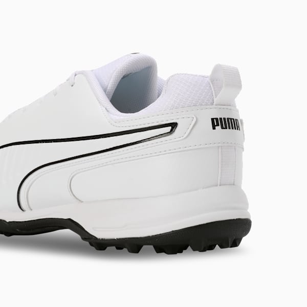Cricket Pitch Pro Cricket Shoes, PUMA White-PUMA Black, extralarge-IND