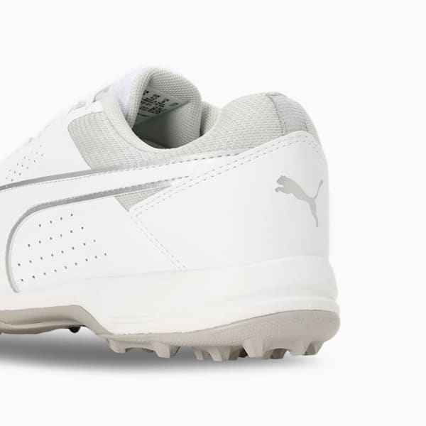 Cricket All-Rounder Shoes, PUMA White-PUMA Silver, extralarge-IND