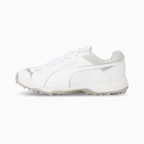 Cricket All-Rounder Shoes, PUMA White-PUMA Silver, extralarge-IND