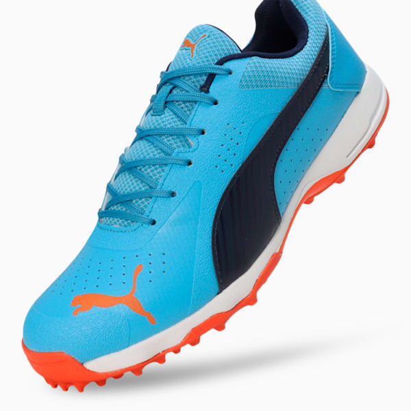 Cricket All-Rounder Shoes, PUMA Navy-Bonnie Blue-Rickie Orange, extralarge-IND