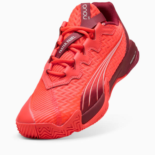 Tenis  NOVA Elite Padel, Glowing Red-Dark Crimson-PUMA White, extralarge