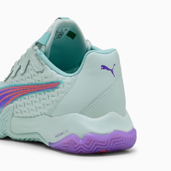 NOVA Elite Padel Women's Sneakers, Peaceful Blue-Purple Glimmer-Safe Lake, extralarge