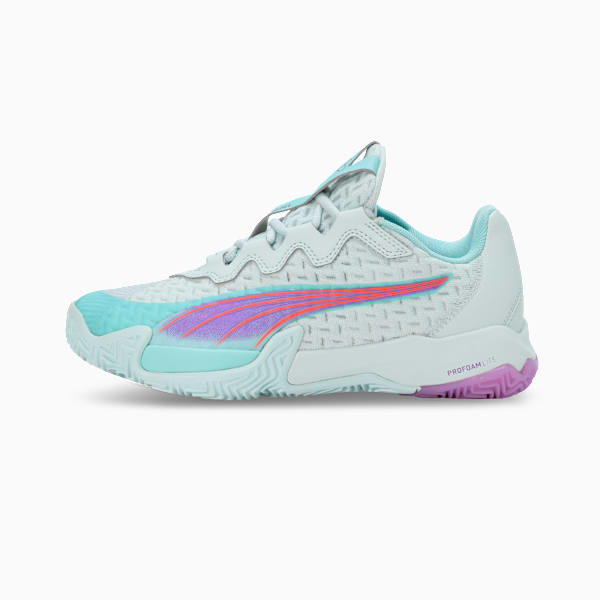 NOVA Elite Women's Padel Boots, Peaceful Blue-Purple Glimmer-Safe Lake, extralarge-IND