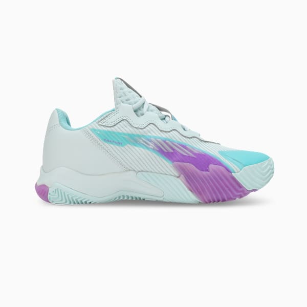 NOVA Elite Women's Padel Boots, Peaceful Blue-Purple Glimmer-Safe Lake, extralarge-IND