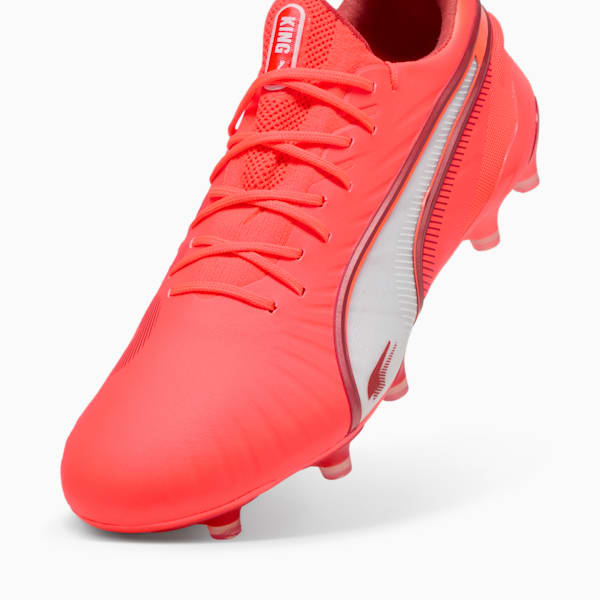 Botines de fÃºtbol  suelo firme/artificial KING ULTIMATE, Glowing Red-PUMA White-Red Fire, extralarge