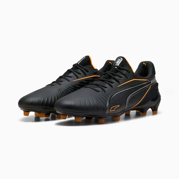 メンズ キング アルティメット FG/AG サッカー スパイク, PUMA Black-Heat Fire-PUMA Silver, extralarge-JPN