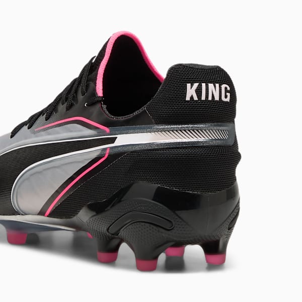 KING ULTIMATE Firm Ground/Artificial Ground Men's Soccer Cleats, PUMA Silver-PUMA Black-Sun Struck-PUMA White, extralarge