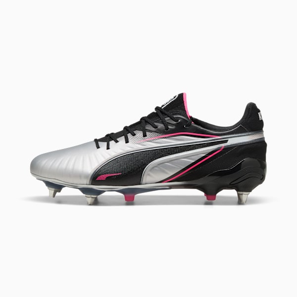 KING ULTIMATE MxSG Football Boots Unisex, PUMA Silver-PUMA Black-Sun Struck-PUMA White, extralarge-GBR