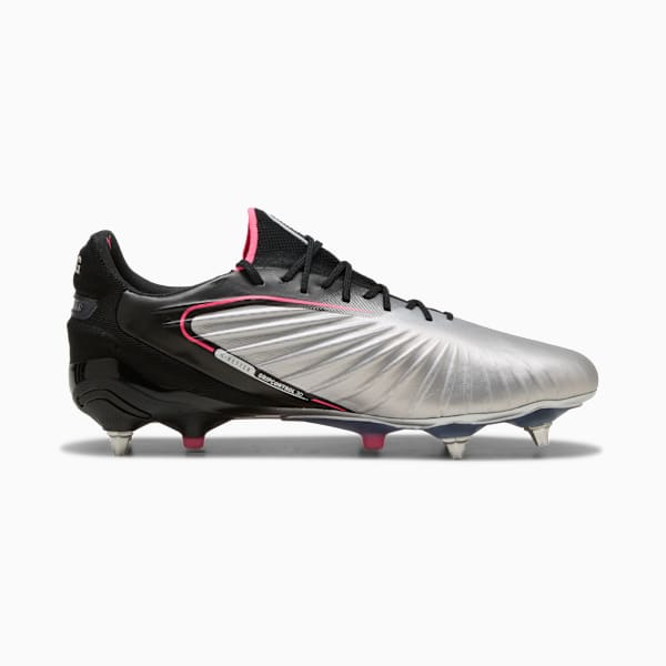 KING ULTIMATE MxSG Football Boots Unisex, PUMA Silver-PUMA Black-Sun Struck-PUMA White, extralarge-GBR