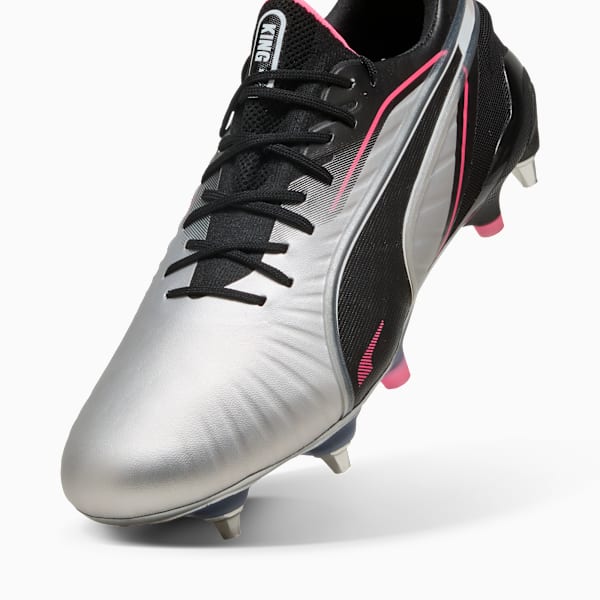 KING ULTIMATE MxSG Football Boots Unisex, PUMA Silver-PUMA Black-Sun Struck-PUMA White, extralarge-GBR
