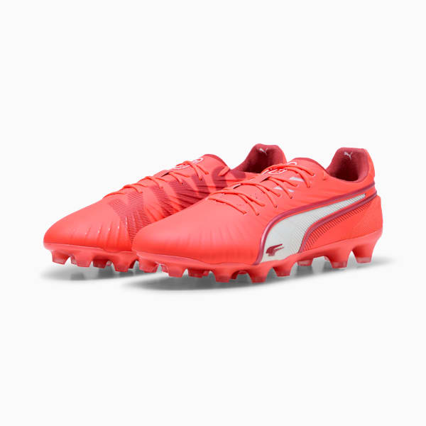 メンズ キング アルティメット HG サッカー スパイク, Glowing Red-PUMA White-Red Fire, extralarge-JPN