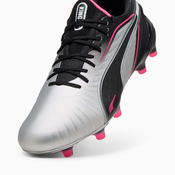 Botines de fútbol para suelo firme/artificial para mujer KING ULTIMATE, PUMA Silver-PUMA Black-Sun Struck-PUMA White, extralarge