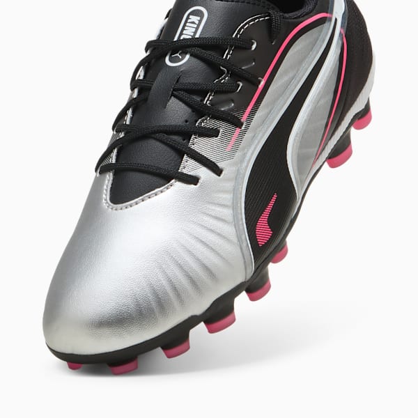 キッズ キング マッチ HG + ミッド サッカー スパイク 20-24cm, PUMA Silver-PUMA Black-Sun Struck-PUMA White, extralarge-JPN