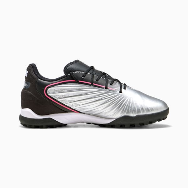 キッズ キング マッチ TT + ミッド サッカー トレーニングシューズ 20-24cm, PUMA Silver-PUMA Black-Sun Struck-PUMA White, extralarge-JPN