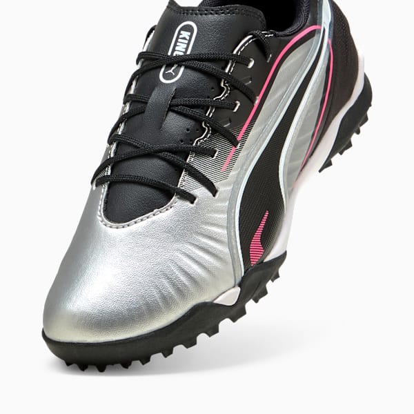 キッズ キング マッチ TT + ミッド サッカー トレーニングシューズ 20-24cm, PUMA Silver-PUMA Black-Sun Struck-PUMA White, extralarge-JPN