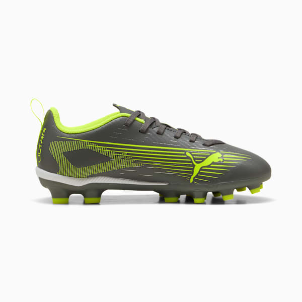 キッズ ウルトラ 5 プレイ HG + ミッド サッカー スパイク 20-24cm, Matte Aged Silver-Yellow Alert-Puma Aged Silver, extralarge-JPN