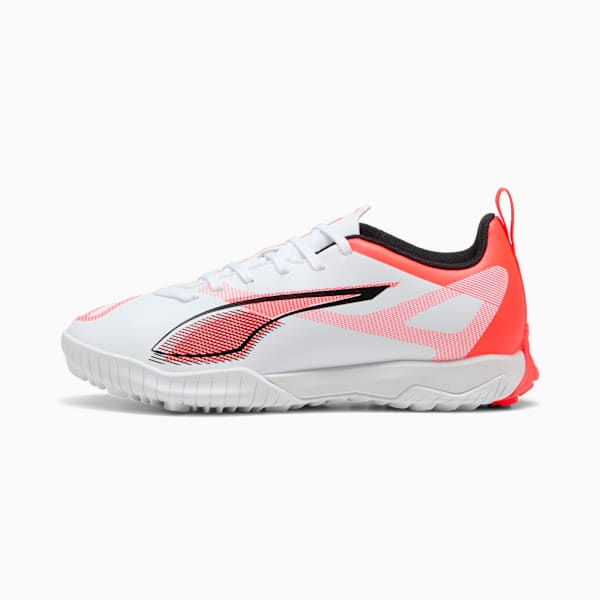 キッズ ウルトラ 5 プレイ TT + ミッド サッカー トレーニングシューズ 20-24cm, PUMA White-PUMA Black-Glowing Red, extralarge-JPN