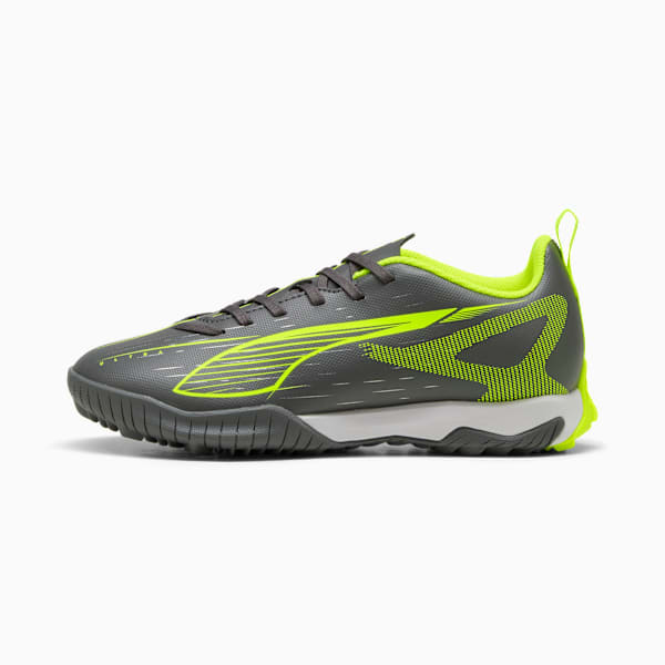 キッズ ウルトラ 5 プレイ TT + ミッド サッカー トレーニングシューズ 20-24cm, Matte Aged Silver-Yellow Alert-Puma Aged Silver, extralarge-JPN