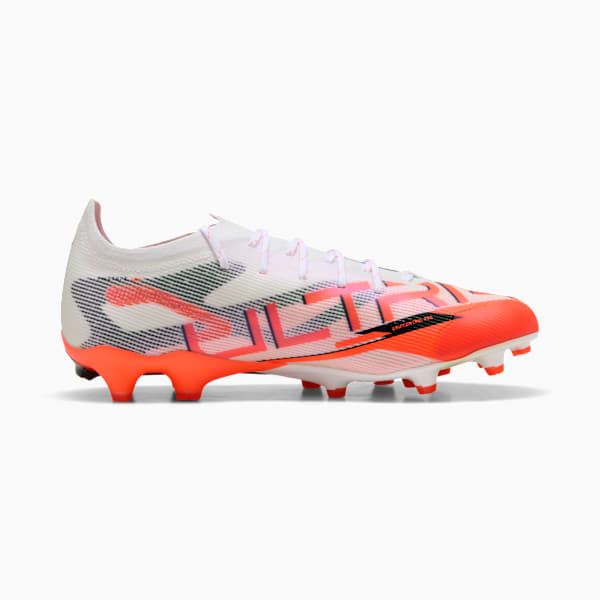 メンズ ウルトラ 5 アルティメット HG サッカー スパイク, PUMA White-PUMA Black-Glowing Red, extralarge-JPN