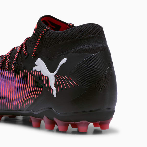 FUTURE 8 ULTIMATE MG Football Boots Unisex, PUMA Black-PUMA White-Glowing Red, extralarge-GBR