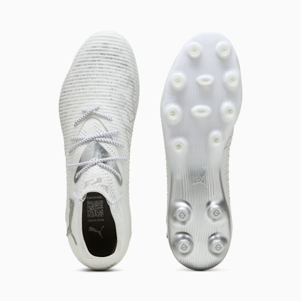 メンズ フューチャー 8 アルティメット HG サッカー スパイク, PUMA White-Matte Silver, extralarge-JPN