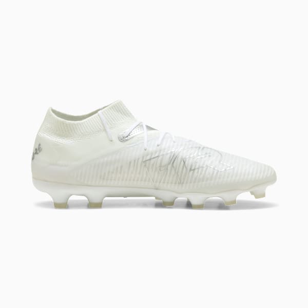ユニセックス フューチャー 8 プロ HG サッカー スパイク, PUMA White-Matte Silver, extralarge-JPN