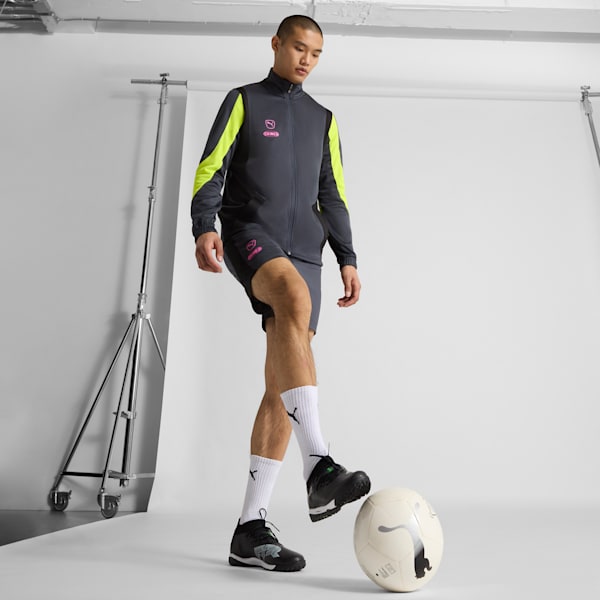 Tacos de fútbol FUTURE 8 PRO, PUMA Black-Cool Light Gray-Fluo Green, extralarge