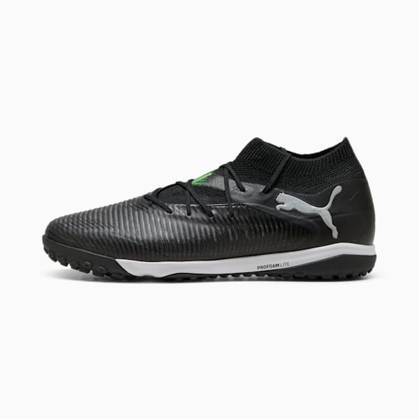Tacos de fútbol FUTURE 8 PRO, PUMA Black-Cool Light Gray-Fluo Green, extralarge