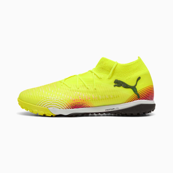 FUTURE 8 PRO Cage Men's Soccer Cleats, Yellow Alert-PUMA Black-Sun Struck, extralarge