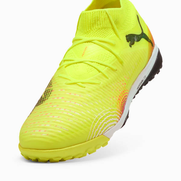 FUTURE 8 PRO Cage Men's Soccer Cleats, Yellow Alert-PUMA Black-Sun Struck, extralarge