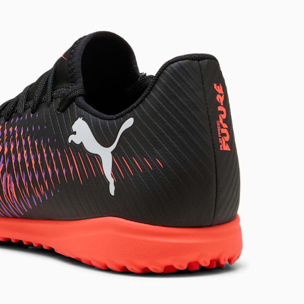 FUTURE 8 PLAY TT Men's Soccer Cleats, PUMA Black-PUMA White-Glowing Red, extralarge